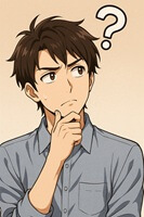 疑いを感じる男